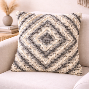 Funda de Almohada Cuadrada con Patrón Espigado, Estilo Boho, Hecha a Mano, Decoración Bohemia Vintage para Sofá, Sillón, con Flecos - Product Image 6