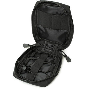 Organizador de suministros de emergencia de alta calidad con bolsa de cuero impermeable y duradera para almacenamiento compacto de botiquín y medicamentos de viaje. - Product Image 3