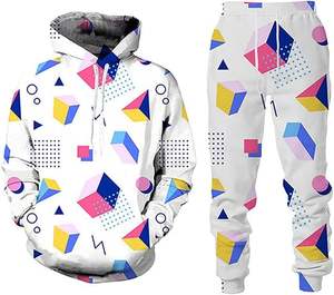 Survêtement d'hiver pour homme, uni, écologique |   Tenue de sport décontractée de style streetwear personnalisable 100% coton |   Fabricant direct - Product Image 2