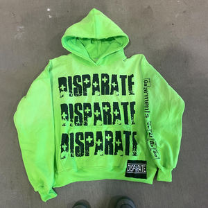 Sudadera con Capucha Extra Grande Personalizada, Ecológica, de Felpa, con Bolsillo, 100% Algodón, Estilo Urbano, OEM, ODM, con Empaque - Product Image 3