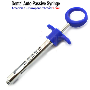 Seringues d'anesthésie dentaire auto-aspirantes en acier inoxydable de 1,8 ml, à alimentation manuelle, réutilisables, certifiées CE - Product Image 5