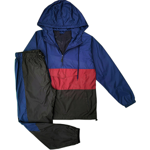 Conjuntos Deportivos de Dos Piezas a la Moda para Hombre, Chaqueta Cortavientos y Pantalones para Entrenamiento al Aire Libre - Product Image 1
