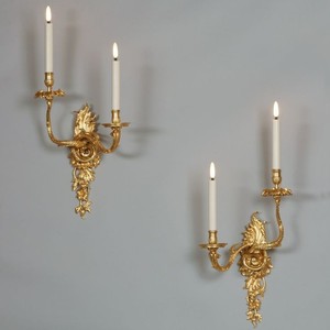 Applique murale vintage européenne dorée, style bougie en laiton de luxe, pour chambre, salon, couloir, hôtel - Product Image 3