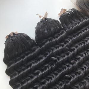 Prix de gros Extensions de cheveux humains vietnamiens Deep Wave Paquet de cheveux bruts Genius Weft Femmes noires Cheveux naturels bruts pas cher prix - Product Image 4