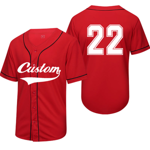 Maillot de baseball personnalisé noir à manches courtes, boutonné sur le devant, respirant, en maille, unisexe, pour adolescents, numéro d'équipe 24 imprimé - Product Image 4