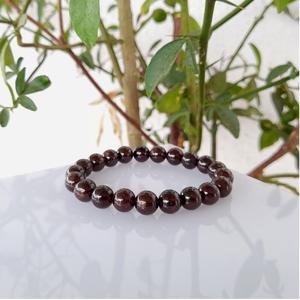 Natural Garnet <b>Bracelet</b> <b>Red</b> Garnet Beaded <b>Bracelet</b> For Healing Reiki Energy Jewelry Wholesale 8mm - Product Image 3