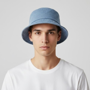 หมวกทรงบักเก็ตยีนส์สไตล์โมเดิร์นสำหรับทุกเพศ วัสดุที่เป็นมิตรกับผิวหนัง พับเก็บง่าย เหมาะสำหรับใส่ลำลองในฤดูร้อนและระบายอากาศได้ดี ใช้ได้ทั้งการเดินทางและกิจกรรมกลางแจ้ง - Product Image 2