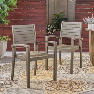 Sedie da pranzo per esterni in grigio 63223.00GRY KD Mobili resistenti ed eleganti per il tuo patio - Product Image 4