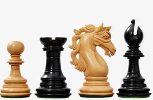 Élégantes pièces d'échecs de luxe de la série américaine Adios en ébène et bois de buxus, roi de 4,4 pouces, au meilleur prix - Product Image 6