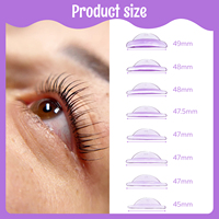 En gros, Coussinets de rehaussement de cils en silicone ultra-doux, 8 tailles, Marque privée, sans colle, pour permanente de cils