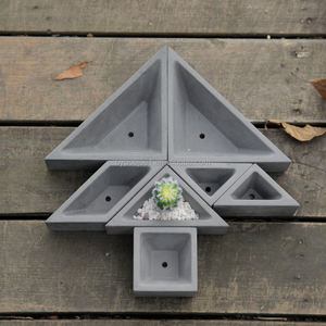 <span class=keywords><strong>Pot</strong></span> de plante <span class=keywords><strong>en</strong></span> béton minimaliste avec support <span class=keywords><strong>en</strong></span> métal Design surélevé Idéal pour les plantes de serpent Cactus Intérieurs de maison modernes - Product Image 4