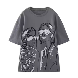 เสื้อยืดพิมพ์ลายผู้ชายสไตล์คนเมือง ออกแบบกราฟิกได้ตามต้องการ แห้งเร็ว ระบายอากาศดี รับผลิตตามสั่ง ขายส่ง เสื้อผ้าทันสมัย - Product Image 1