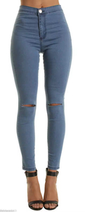 womens high rise straight <b>jeans</b> <b>soft</b> denim pants comfortable fit casual daily wear stylish modern simple fashion <b>jeans</b> - Product Image 5