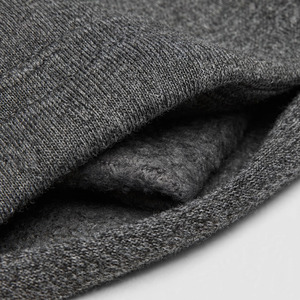 <b>Men's</b> Gray Cotton Flat Sweatpants Elastic Drawstring Casual <b>Joggers</b> Breathable Heavyweight Knitted Mid Waist Autumn OEM Service - Product Image 4