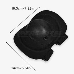 Protège-coudes tactique avec coque durable et rembourrage absorbant les chocs pour les sports de plein air et l'entraînement tactique - Product Image 5