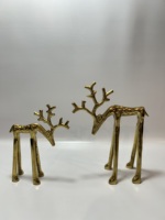 Figurine de taureau moderne en aluminium noir, statue animale abstraite minimaliste, presse-papiers de bureau fait main pour mariage, maison ou bureau