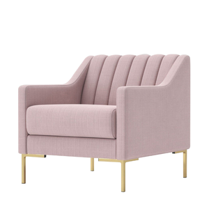 Canapé-lit simple en mousse douce et confortable, couleur rose pâle, idéal pour l'intérieur - Vente flash ! - Product Image 1