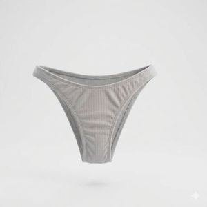 Haut de bikini noir pour femme avec cordon de serrage à l'avant et bretelles réglables, maillot de bain uni en spandex et polyester - Product Image 4
