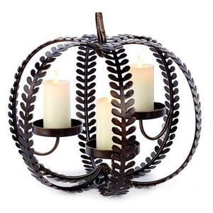 Support à bougie en métal, porte-bougie pour l'éclairage et la décoration de la maison, ensemble élégant avec finition antique, porte-bougie décoratif - Product Image 1