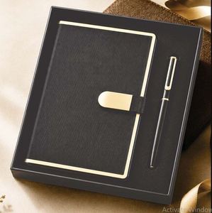 Ensemble cadeau de carnet noir haut de gamme et stylo, kit de journal d'affaires avec fermeture magnétique - Product Image 5