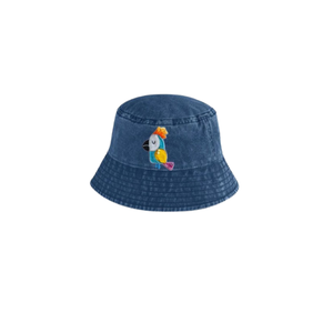 Sombrero de Pescador de Lino de Verano, Reversible, Bordado, de Algodón y Mezclilla, Personalizado, Casual, Ajustable, para Adultos - Product Image 3