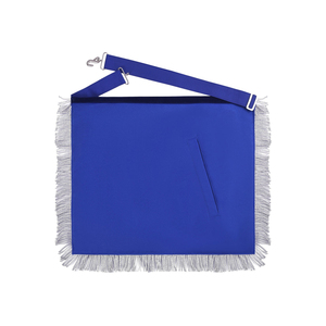 Tablier de Maître Maçon Collection Royale en Velours Blanc et Bleu, Finition Premium, Fabrication OEM - Product Image 2