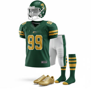 Uniforme de Fútbol Americano Personalizado de Alta Calidad para Hombre, Tela Sólida de Poliéster, Transpirable, para Invierno y Verano - Product Image 1