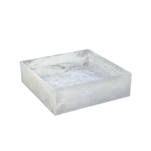 Tazón de Resina Epoxi Apto para Lavavajillas, Accesorios para Fiestas, Tazón Cuadrado de Resina para Servir Alimentos, Decoración del Hogar - Product Image 1