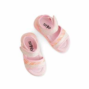 <b>Girls</b> Pink <b>Heeled</b> Formal Sandal KD9906 - Product Image 1