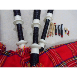 Gaitas de Flandes Escocesas Artesanales de Madera para Banda de Marcha, Modelo Completo de Tamaño Estándar en Madera de Palisandro - Product Image 5
