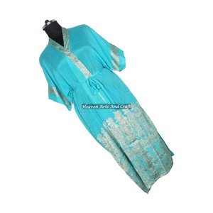 Robe de soirée africaine KL006 pour femmes, robes ethniques, longues robes kaftan kimono pour femmes, meilleure fabrication de robes pour femmes, kimono indien - Product Image 1
