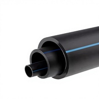 Conduit de protection pour câbles de communication et d'alimentation enterrés en PEHD noir à haute rigidité, DN20-DN63, GB/T 13663.2-2018, Marque XINGCHUAN