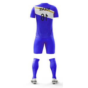 Servicio OEM Personalizado, Conjunto de Uniforme de Fútbol de Poliéster para Adultos, Sublimación con Nombre, Uniforme de Club, Equipaciones de Fútbol Multicolores - Product Image 3