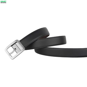 Cinturón Formal de Cuero Vacuno para Hombre con Hebilla Rectangular de Acero, Diseño Duradero de una Sola Pieza, Ancho de 3.3 cm - Product Image 6