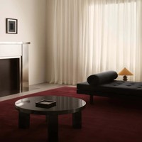 Einfarbiger Burgunderroter Wollteppich Moderner Handgetufteter Teppich Premium-Qualität Teppichboden Wohnzimmer Schlafzimmer Weicher Bodenbelag Wohndekor