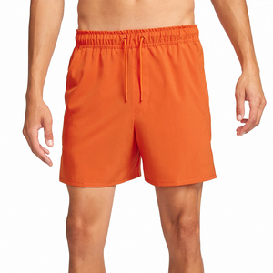 Short de bain orange pour homme, séchage rapide, léger, avec taille élastique et cordon de serrage, vêtements de plage confortables pour l'été - Product Image 3