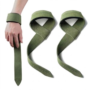 Sangles de musculation en cuir avec logo personnalisé pour la musculation, souples, pliables, robustes, réglables, antidérapantes sur la paume - Product Image 2