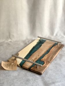 Luxury Handmade <b>Resin</b> And Wooden Tray For Wedding Decoration Gift Collection And Stylish Home Accessories - Product Image 2