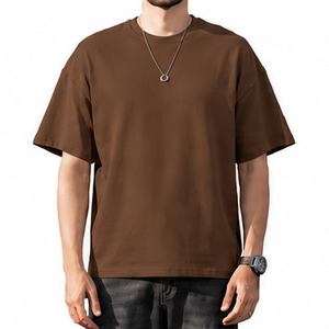 T-shirt surdimensionné personnalisé pour homme, impression de logo, 100% coton, t-shirt grande taille, t-shirts amples, t-shirt à coupe ample - Product Image 1