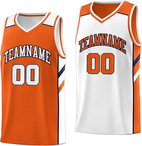 Maillot de basket personnalisable 100% polyester respirant imprimé différentes tailles couleurs maillot de basket d'été - Product Image 5
