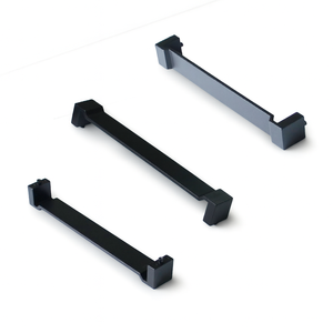 Factory Price Zinc Alloy Cabinet Handle Modern Minimalist Matte <b>Black</b> Drawer Pulls for Kitchen Bathroom Nightstands Furniture - Product Image 1