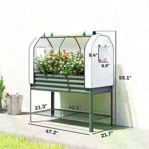 Fioriera rialzata in PE per serre e giardinaggio esterno - Product Image 3