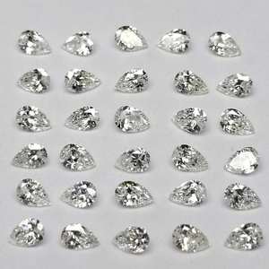 Diamant synthétique cultivé en laboratoire, taille poire fine, 6,00 x 4,00 mm, couleur D, taille fantaisie, certifié, en vrac |   pour la fabrication de bijoux |   Fabrication d'échantillons - Product Image 3