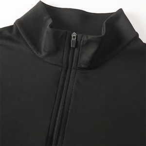 Men's Quarter Zip Stand Collar Lightweight Performance Pullover <b>Moisture</b> Wicking Long Sleeve Athletic Golf Running Workout 100% - Product Image 5