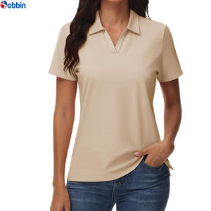 Vente flash - T-shirt polo pour femme à manches courtes avec logo personnalisé, t-shirt polo de sport pour femme, t-shirt polo de golf de haute qualité, respirant - Product Image 4