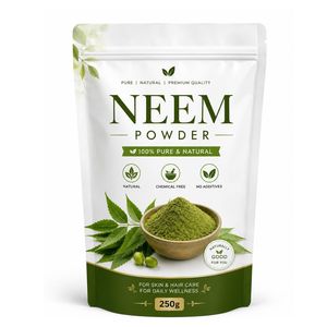 Poudre de Neem de Qualité Alimentaire Premium 250g, Poudre de Neem Naturelle à Mailles Fines, OEM ODM, Marque Privée, Vente en Gros, Qualité Export, Approvisionnement - Product Image 1