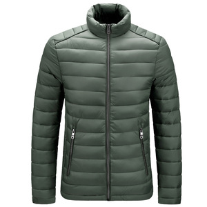 Autumn <b>Winter</b> 100% Nylon Cotton Filled Puffer <b>Jacket</b> for Unisex High Quality with Custom Logo Front Stand Collar - Product Image 1