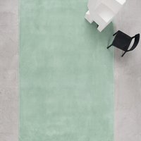 Tapis moderne en laine texturée vert sauge tufté à la main pour salon, chambre, entrée, décoration intérieure, revêtement de sol doux et moelleux