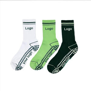 Calcetines de Yoga Antideslizantes Personalizados para Mujeres y Niñas, Colores Personalizados, Logotipo, Rayas Jacquard, Calcetines Gruesos de Pilates, Suministro al por Mayor - Product Image 2