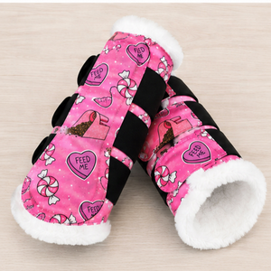 Juego de almohadillas para silla de montar con estampado de corazón rosa por sublimación, ribete de felpa, forro polar y exterior de algodón, multiusos - Product Image 4